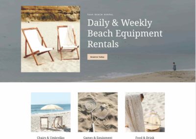 Noleggio di attrezzature da spiaggia