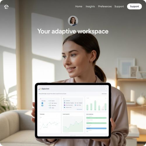 Utente che interagisce con un sito ottimizzato grazie all’architettura dell’informazione, simbolo di usabilità e personalizzazione dell’esperienza.