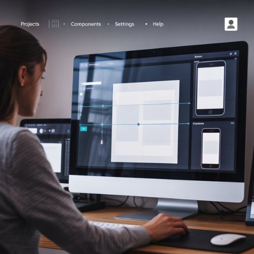 Strumenti di sviluppo che simulano diversi dispositivi per testare se un sito è responsive, utile per capire cos'è un sito responsive in pratica.