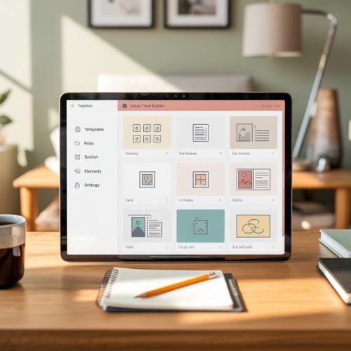 Persona che crea un sito web con un’interfaccia intuitiva su tablet, dimostrazione di come le migliori piattaforme rendano accessibile la progettazione web senza codice.