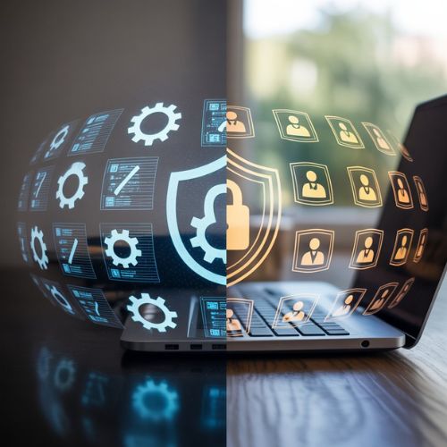Confronto grafico tra sistemi di gestione dei contenuti open source e proprietari, evidenziando personalizzazione e supporto.